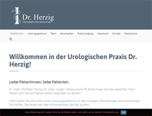 Tablet Screenshot of praxis-dr-herzig.de